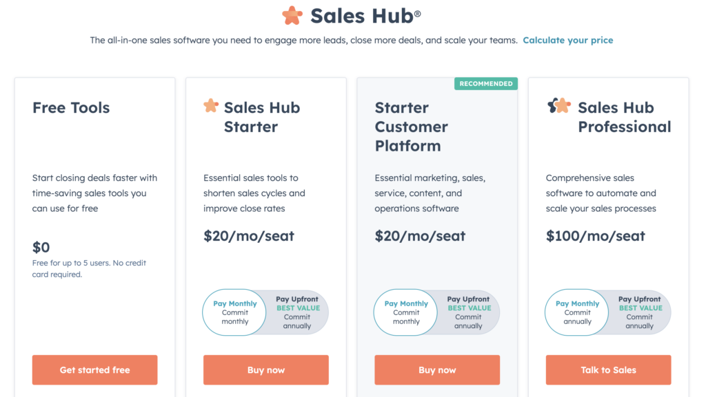 Hubspot Pricing